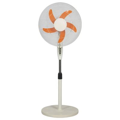 China Fashional High Quality Plastic 5 Blade Adjustable Height Stand Portable Electric Fan with Timer Function for sale