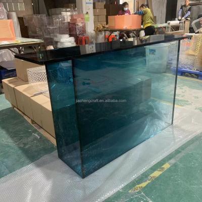 China Jiacheng Blue Table(The Other)Adjustable Blue Acrylic Coffee Table Gradient Gradient For Living Room for sale