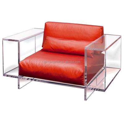 China New Design Removable Modern Outdoor Hotel Sofa Clear Acrylic Jiacheng Cover Wedding Chair for sale