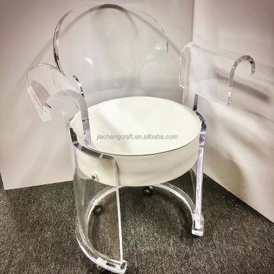 China Modern Dining Clear Acrylic Cover Hotel Dinner Chair Removable Jiacheng New Design for sale