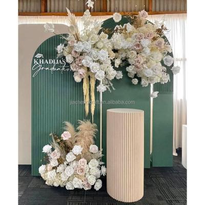 China Wedding White Acrylic Wedding Event Decor Backdrop Combination Panel Wall PVC Arch Backdrops For Wedding Events for sale