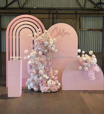 China Jiacheng Wedding Arch Panel Elegant Wedding Backdrop Stand Acrylic Backdrop For Party Decoration for sale