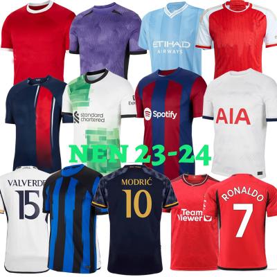 China Shirts & Tops 2324 madridsPopular Thailand fan club version real thailand fan soccer jersey kids player home version t-shirt for sale