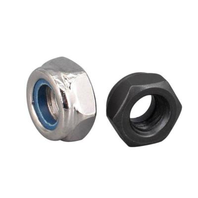 Chine Wholesale Heavy Industry Carbon Stainless Steel 304 Hex Locknut Nylon Hex Flange Insert Nut à vendre