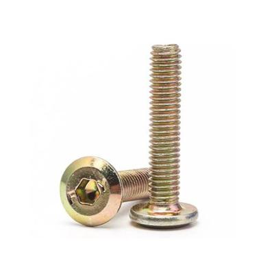 China M8 Hex Socket Head Screw Cabinet Male And Female Hexagon Connecting Flat Head Socket Screws For Furniture for sale