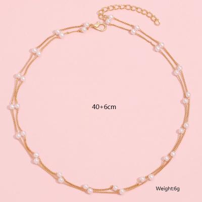 China Fashion Jewelry Pearl Necklace Ladies Gift Chain Party Romantic Necklace Wedding Pendant Necklace for sale