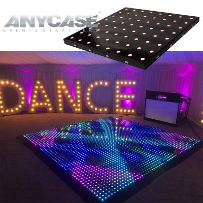 China Event and Wedding Discounting ANYCASE Red Super Easy Pixel White Magnetic Led Digital Dance Floor Conference 110V-220V for sale