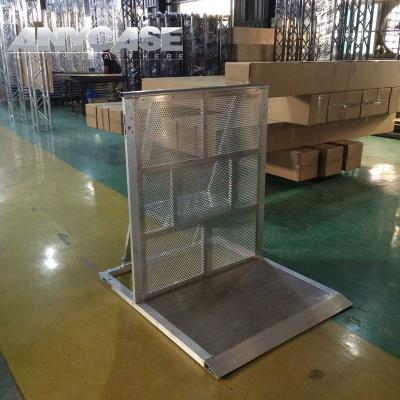 China Concert 6082-T 1x1m CE Certificate Stage Barrier Aluminum Anti-Slip Portable 1.2m Concert Recalled Barriers For Festival Concerts for sale