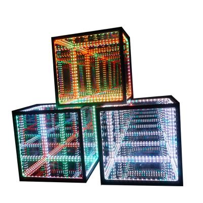 China Tempered Glass 30x30x30cm led cube lights RGB color changing rainbows infinity cube 30x30x30cm cheap for sale for sale