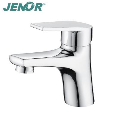 China Chrome Deck Mounted Basin Mixer Taps Contemporary Single Handle Durable Finish Faucet, Basin Faucet for sale