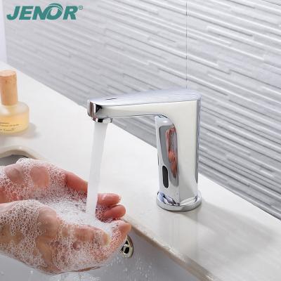 China Modern hot sale touchless bathroom faucet brass automatic infrared sensor basin faucet for sale