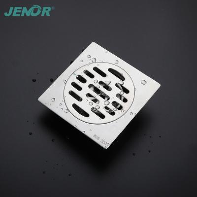 China Modern Bathroom Accessories 304 Stainless Steel Square 100*100mm Anti-odor Shower Floor Drain With Cover for sale