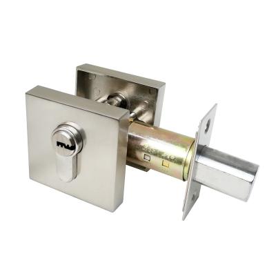 China Manufacturer Zinc Alloy Square Security Anti-theft Lock Door, Square Bolt Dead Lock 8.5X8X6.8cm for sale