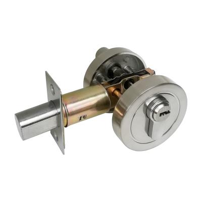 China Factory Zinc Alloy Single Cylinder Lock And Key For Bedroom Door Dead Bolt Lock 8.5X8X6.8cm for sale