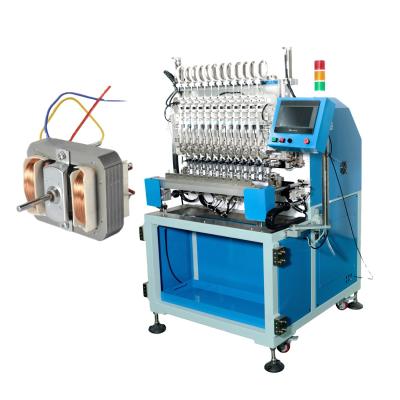 China Fully Automatic 12 Shafts Kitchen Air Blower Fan Motor Winding Machine Machinery Repair Shops for sale