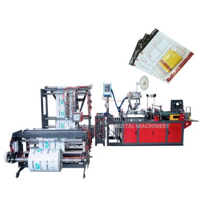 China Courier Bag Making Machine designs for sealing PE courier bag with plastic bill pocket for sale