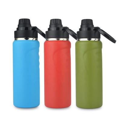 China 20oz Sustainable Novelty Portable Thermoflask Cold Water Canteen Bike Double Camping Wide Mouth Insulated Stainless Steel Bottle for sale