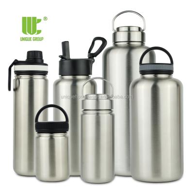 China Single Wall Water Bottle Wide Mouth SS Water Bottle Customized Metal Viable Single Group SS Bottle for sale