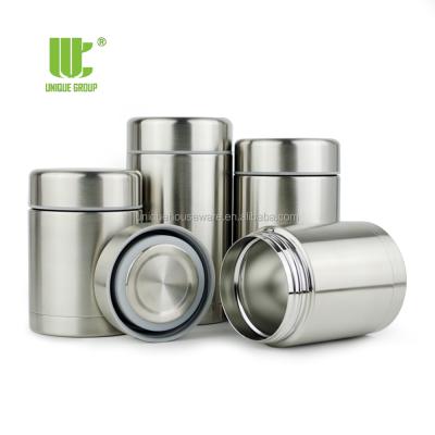 China Keep Fresh Group 350ml 500ml 600ml Eco Single Stainless Steel Canister Set Lunch Box Airtight Food Container for sale