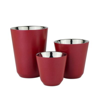 China Sustainable Unique Group New Product 80ml 160ml 280ml Stainless Steel Espresso Cups for sale