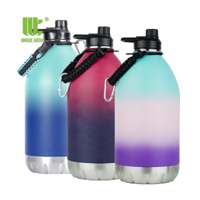 China PORTABLE Single Group 128 Ounce Vibrator 18/8 Stainless Steel Water Bottle Insulated Water Bottle 1 Gallon Jug Drink Bottle for sale