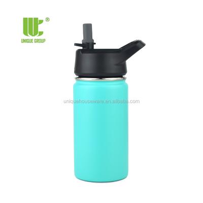 China 350ml Drinkware Kids Thermal Bottle Custom Printed Wide Mouth PORTABLE PORTABLE Straw Flask for sale