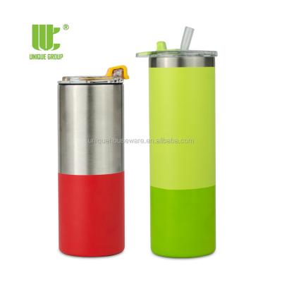 China New Design 16oz 18oz Insulated Single Group Stainless Steel Skinny Tumbler Viable for sale