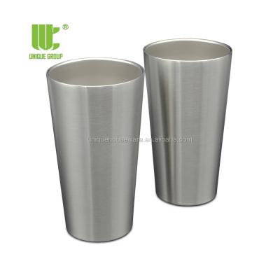 China Sustainable Unique Group Country 20oz Stainless Steel Vacuum Insulated Pint Wine Tumbler Beer Mug Drinkware for sale