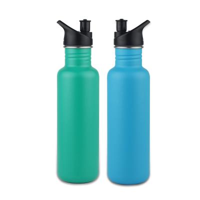 China Sustainable 27oz/800ml Sport Travel Single Wall Custom Printed Water Bottle Eco Friendly Durable For Survival for sale