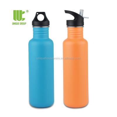 China 2021 Best Products 2021 Best Sustainable Selling Custom Logo Design Thicker Stainless Steel Beverage Single Wall Custom Water Bottle With Screw Lid for sale