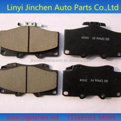 China Low-metallic / semi-metallic / ceramic car spare parts D1571 / WVA24122 / GDB3481 brake pads for sale