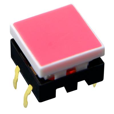 China (ON) HONGJU Tiny Illuminated OFF- Tact Switch (ON) 50mA Momentary OFF- 12VDC for sale