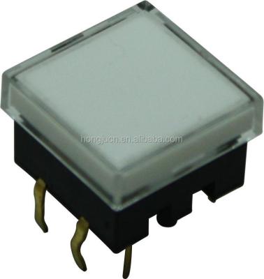 China 50mA 12V DC Momentary Tiny Tact Switch with White Light and Clear Cover Push Button Switch for sale