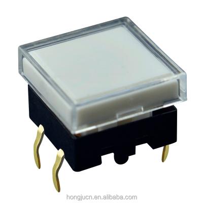 China SPST 50MA 12VDC Cap 12*12 Momentary White Tactile Switches TS12-2W Series for sale