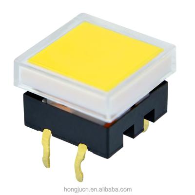 China TS12 TACTILE PUSH BUTTON SWITCH momentary cover 12mm square yellow 12*12mm for sale