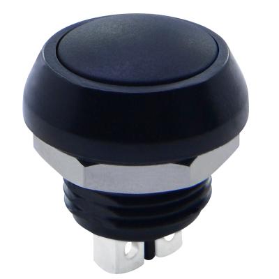 China Motorcycle Waterproof Push Button Switch 12mm PB-08 PB-08-M-BB for sale