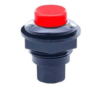 China (Top) 2 Pole Car Van Dashboard SPST Momentary Push Button Switch Metal Off- 2 Red Buttons (On) have good anti-interference performance for sale