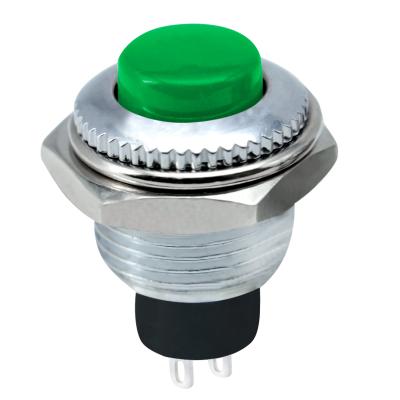 China Reset contact 3A 125V 6A 250VAC PB01 PB-01-MM-X push button 2 terminals for sale