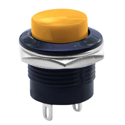 China (TOP) HONGJU Standard 16mm Metal Push Button Switch OFF- for OFF- (TOP) for sale