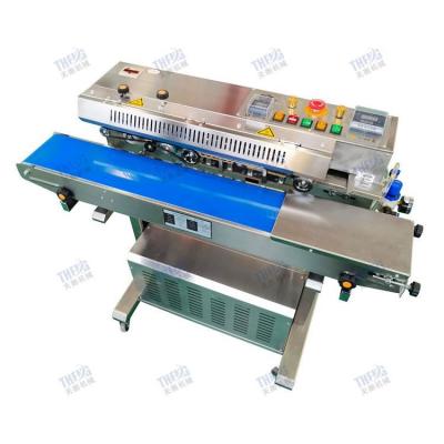 China Good Supplier Chemical Sealer Vacuum Packaging For Food Commercial Vertical Continuous Strip Sealing Machine With Nitrogen Air Filling for sale