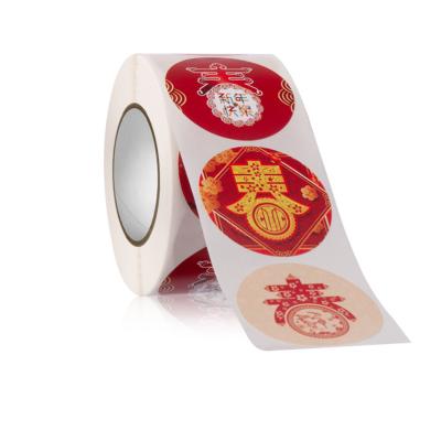 China Waterproof New Year Fu Chinese Spring Festival Blessing Word Angpow Mini Red Sticker 2022 for sale