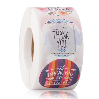 China Waterproof 500 Pcs Labels One Roll of Thank You Home Small Business Logo Stickers for sale