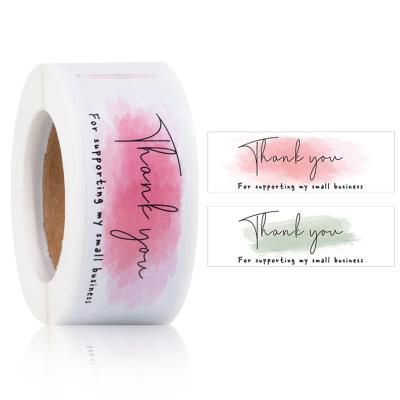 China Waterproof Clear Label Thank You Small Business Sticker for sale