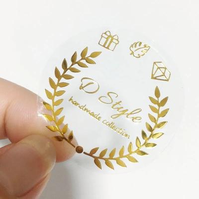 China Logo Stickers Custom Printing Clear Waterproof Stickers Waterproof for sale