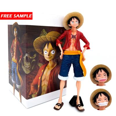 China Cartoon Toy Hot Sale Products 26.5cm d PVC Action Numbers Luffy Cartoon Character Model Anime Figure Toys Luffy Model Toy for sale