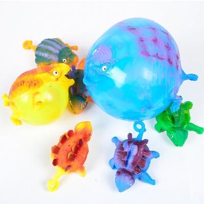 China Educational Toys Blowing Up Boobies Animal Toys Toys Squishy Animal Ball Dinosaur Inflatable Ball TPR Dinosaur Squishies Kids Games Other Baby Toy for sale