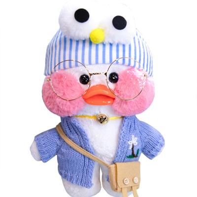 China Entertainment Toys Kawaii Lalafanfan Plush Toys Stuffed Soft Kids Lalafanfan Duck Other Baby Toy Mimi Duck Sweater Scarf Toys Games Plush Duck Doll for sale