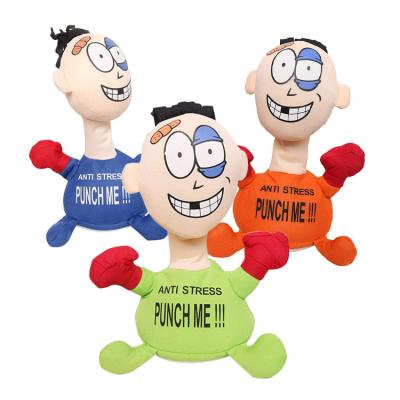 China Liberation Stress Toys Games Kids Punch Me Toys Exhale Electronic Duct Toy Relieve Figure Doll Stuffed Plush Toy Decompression Entertainment for sale