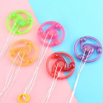 China Entertainment Toys 2022 Creative Kids Toy Luminous Flashing Flash Pull Line Led Light Pull Rope Spinner Steering Wheel Toys Games Toys for sale