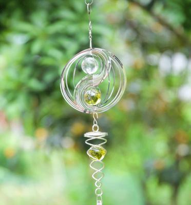 China Crystal Ball Garden Window Home Electric Decor China Dropshipping Spinner Spinning Wind Chimes for sale